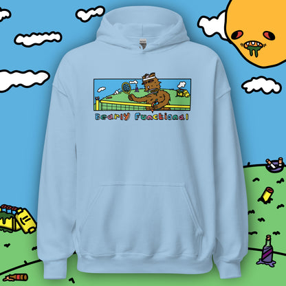 Bearly Functional Hungover Bear: Pullover Hoodie