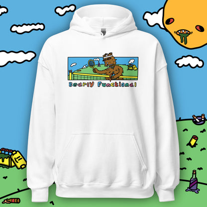 Bearly Functional Hungover Bear: Pullover Hoodie