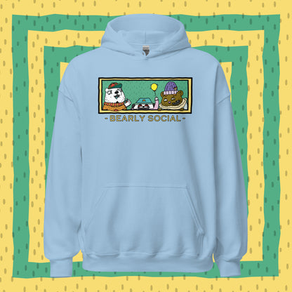 Bearly Social: Pullover Hoodie