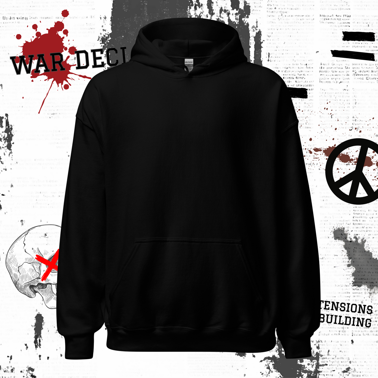 Gorila Radio "Make Music Not War": Pullover Hoodie
