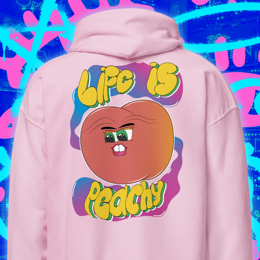 Life Is Peachy: Pullover Hoodie