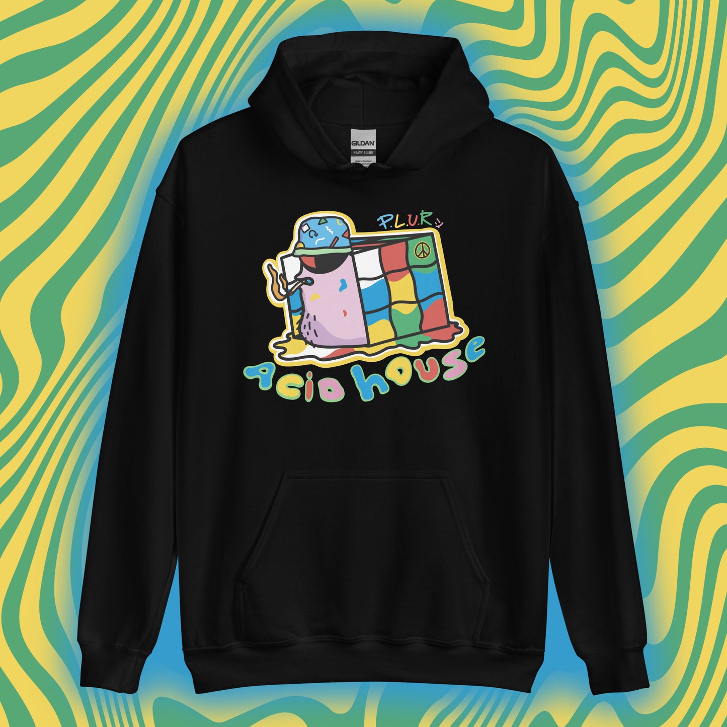 P.L.U.R Rave Snail: Pullover Hoodie