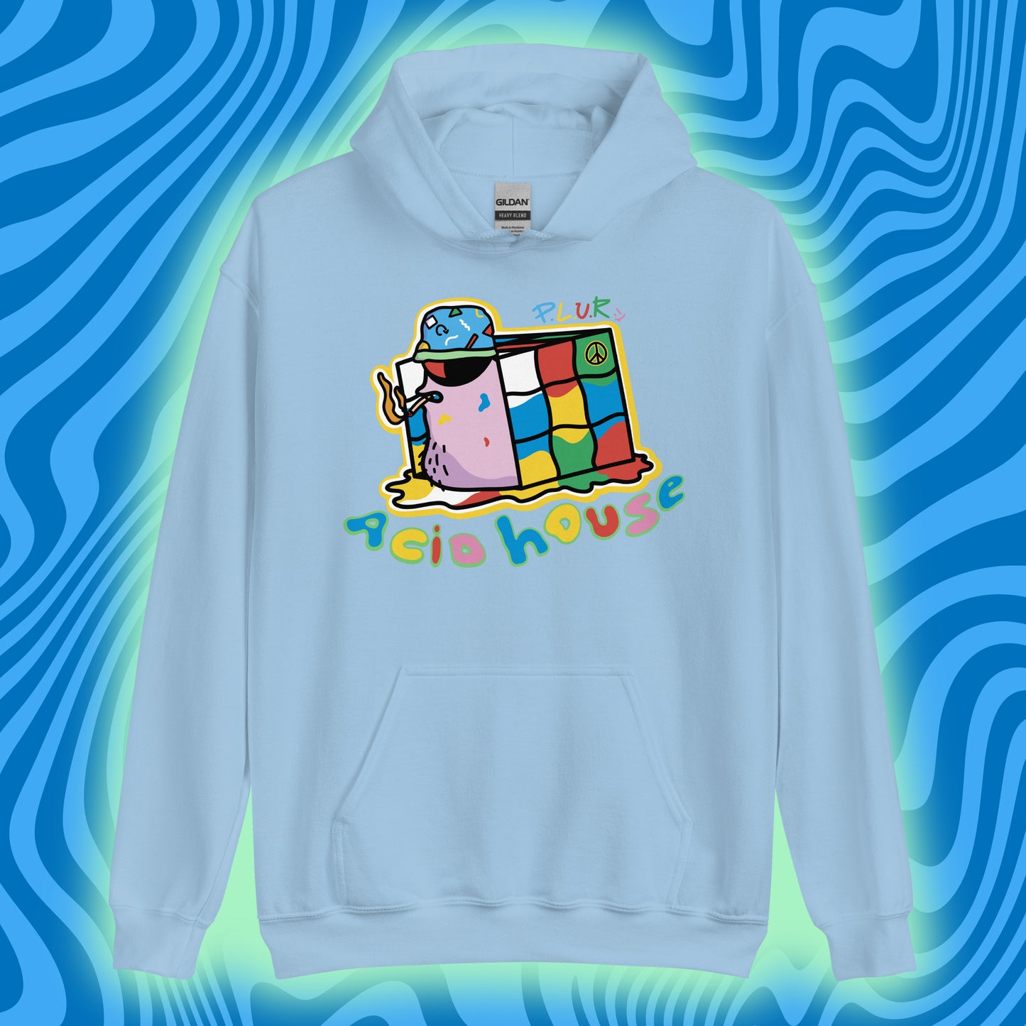 P.L.U.R Rave Snail: Pullover Hoodie