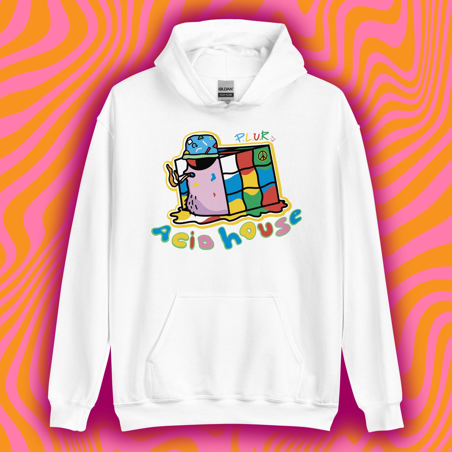 P.L.U.R Rave Snail: Pullover Hoodie