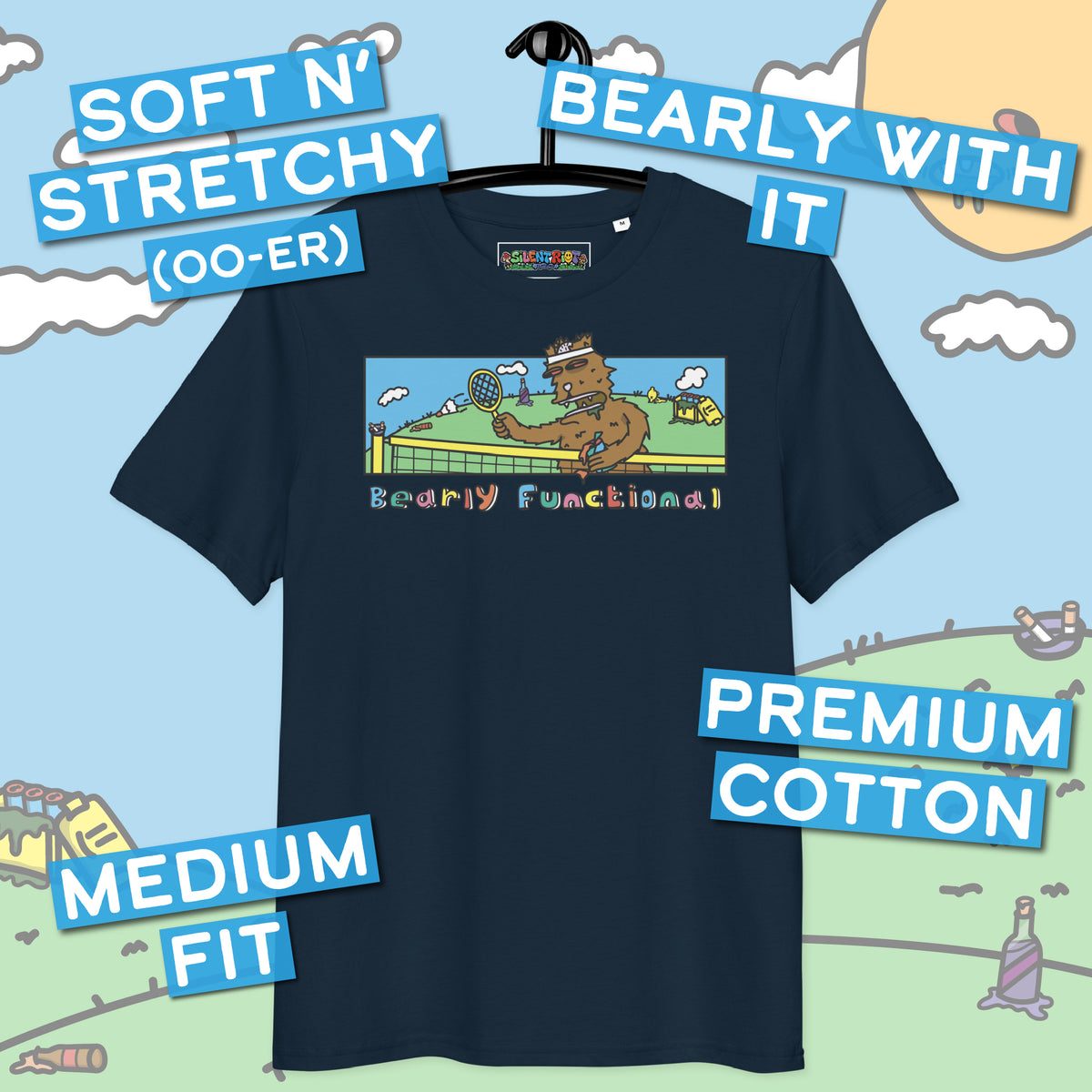 Bearly Functional Tshirt (Unisex)