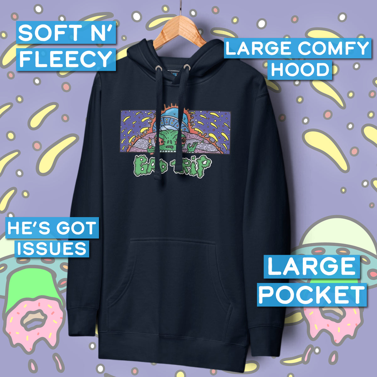 Bad Trip Pullover Hoodie (Unisex)