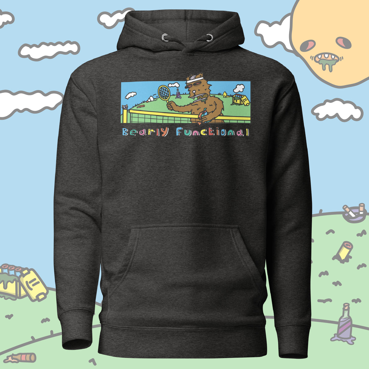 Bearly Functional Pullover Hoodie (Unisex)