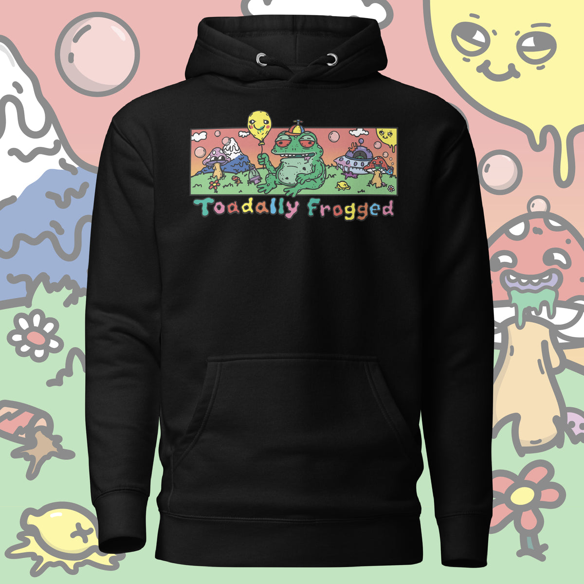 Toadally Frogged Pullover Hoodie (Unisex)