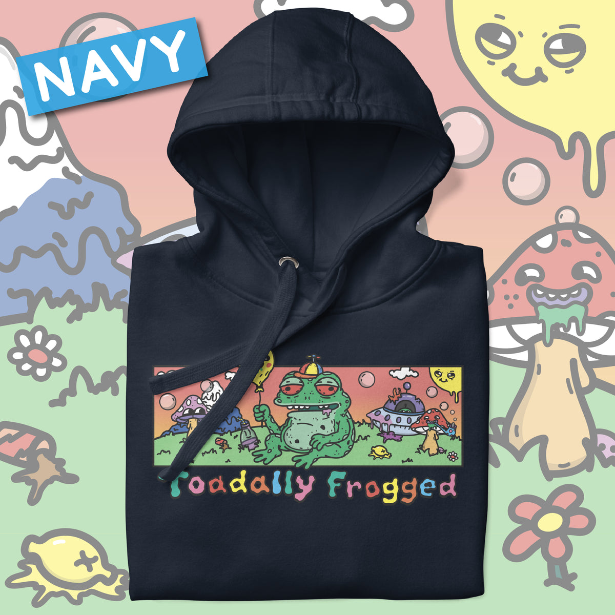 Toadally Frogged Pullover Hoodie (Unisex)